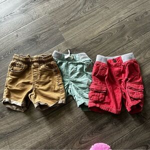 Cat & Jack Kids Shorts Set - Tan, Green, Red